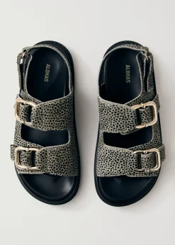 Harper Soft Grey Leather Sandals