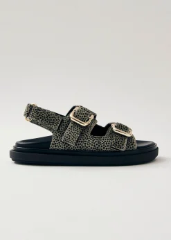 Harper Soft Grey Leather Sandals