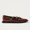 Jive Onix Braune Leder Ballerinas