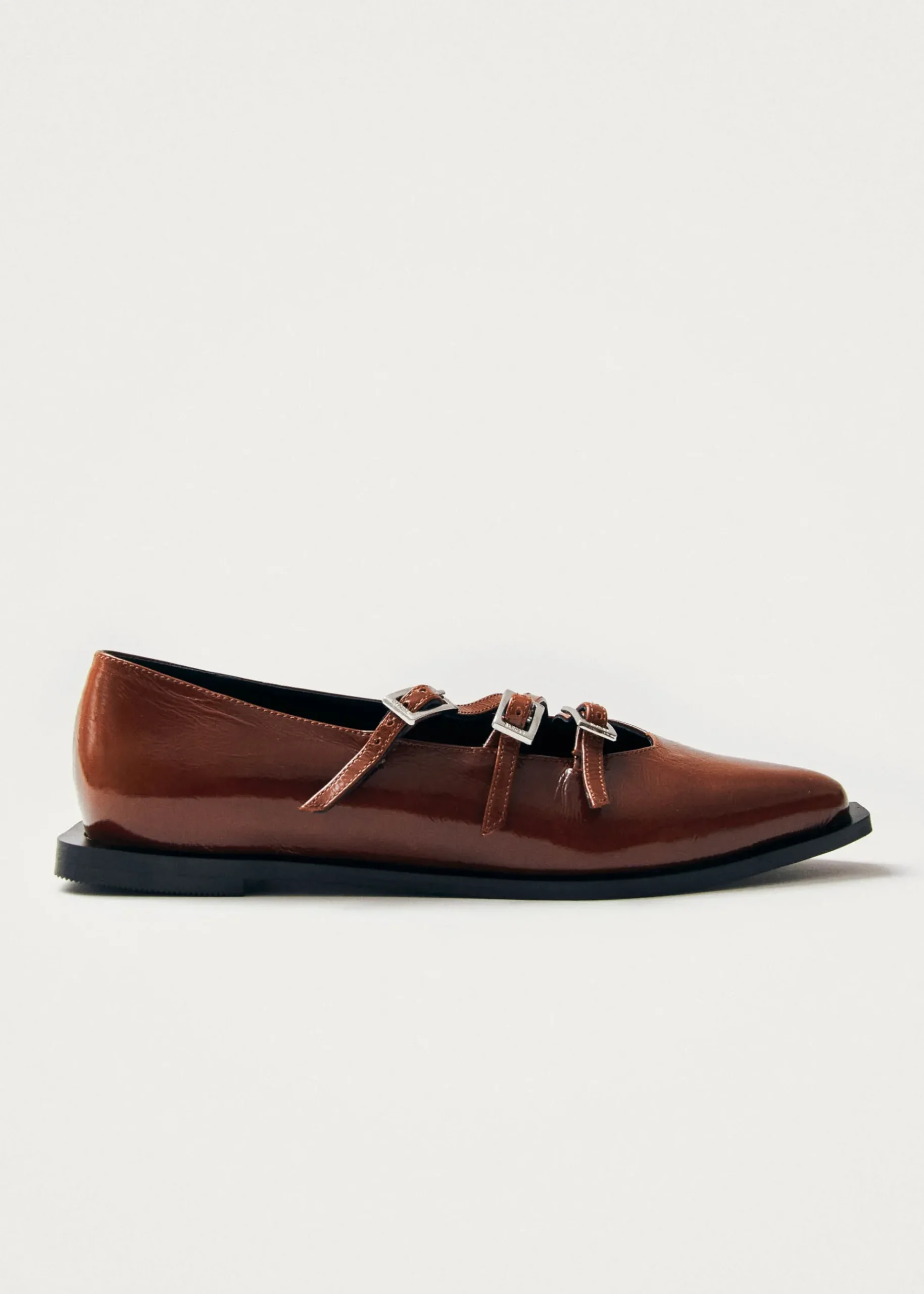 Jive Onix Braune Leder Ballerinas
