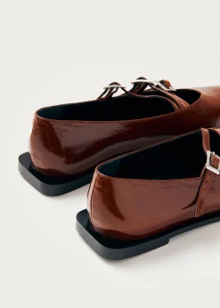 Jive Onix Braune Leder Ballerinas