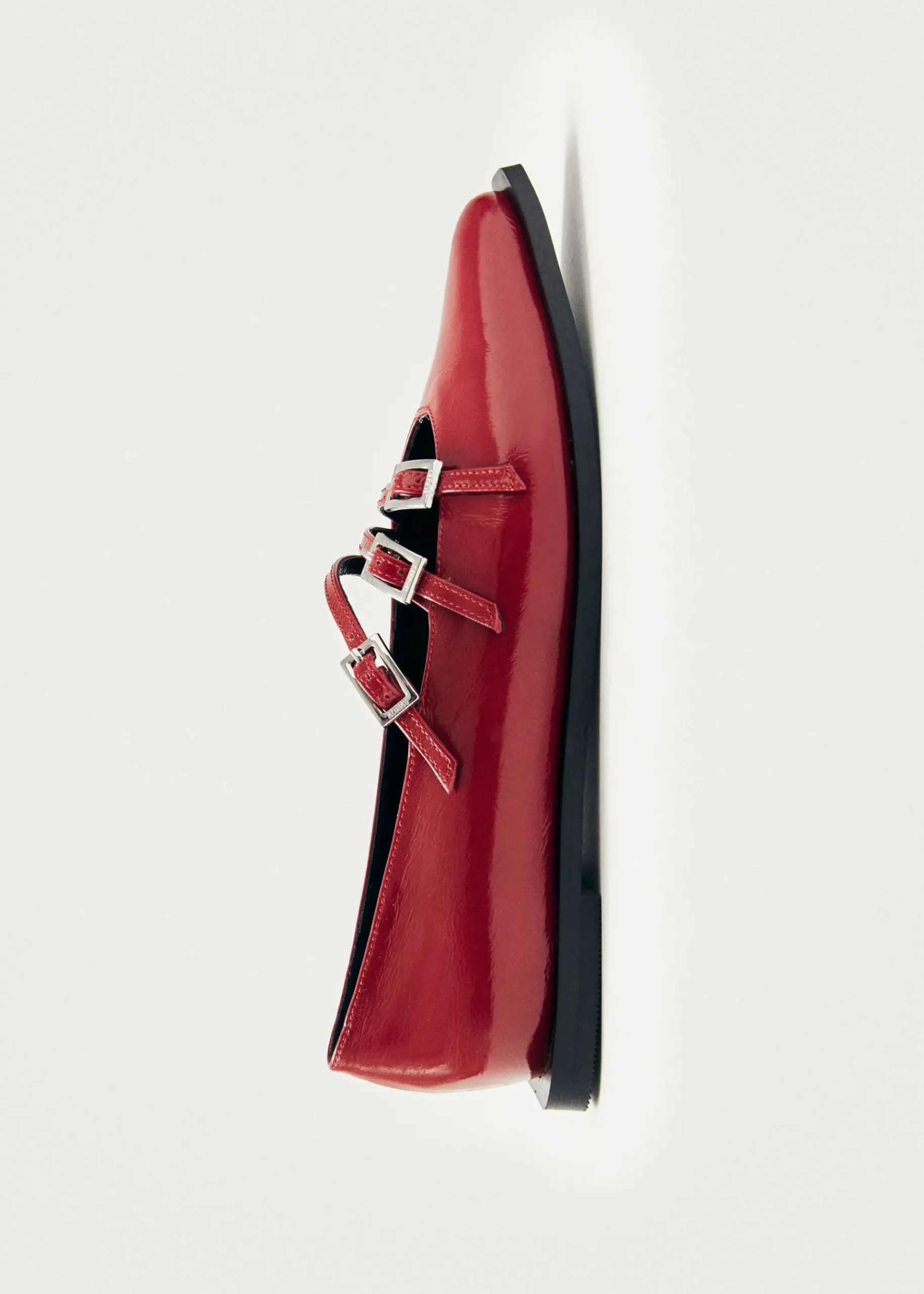 Jive Onix Rote Leder Ballerinas