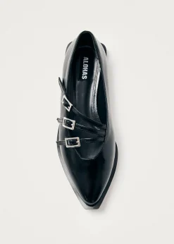 Jive Onix Schwarze Leder-Ballerinas
