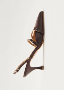 Joelle Braune Lederpumps