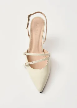 Joelle Onix Cremefarbene Leder Pumps