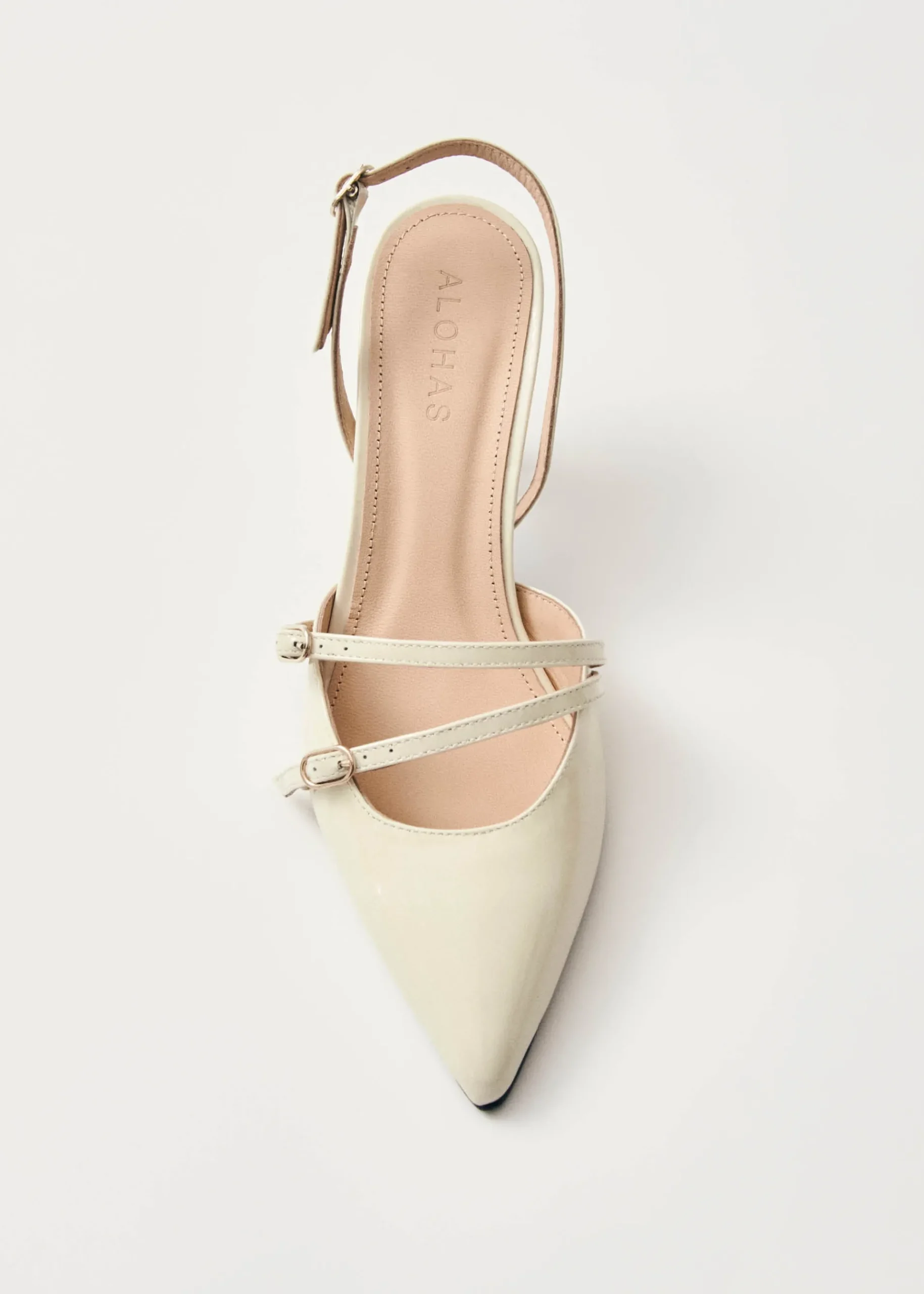 Joelle Onix Cremefarbene Leder Pumps