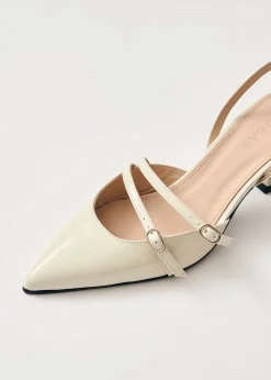 Joelle Onix Cremefarbene Leder Pumps