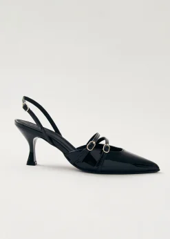 Joelle Onix Schwarze Leder-Pumps