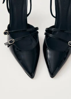 Joelle Onix Schwarze Leder-Pumps
