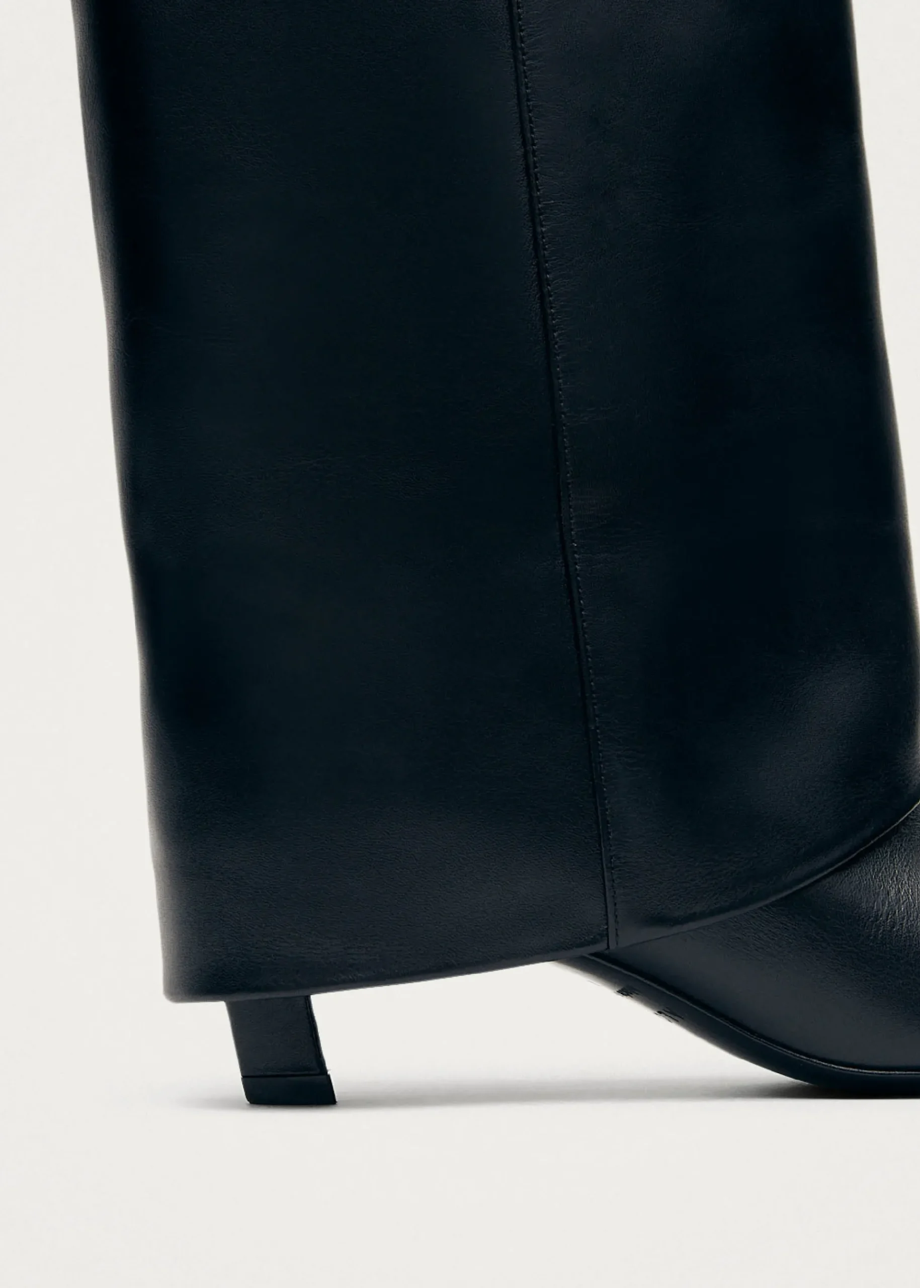 Kaia Schwarze Lederstiefel