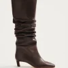 Kalila Braune Lederstiefel