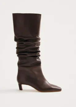 Kalila Braune Lederstiefel