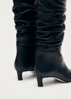 Kalila Schwarze Lederstiefel