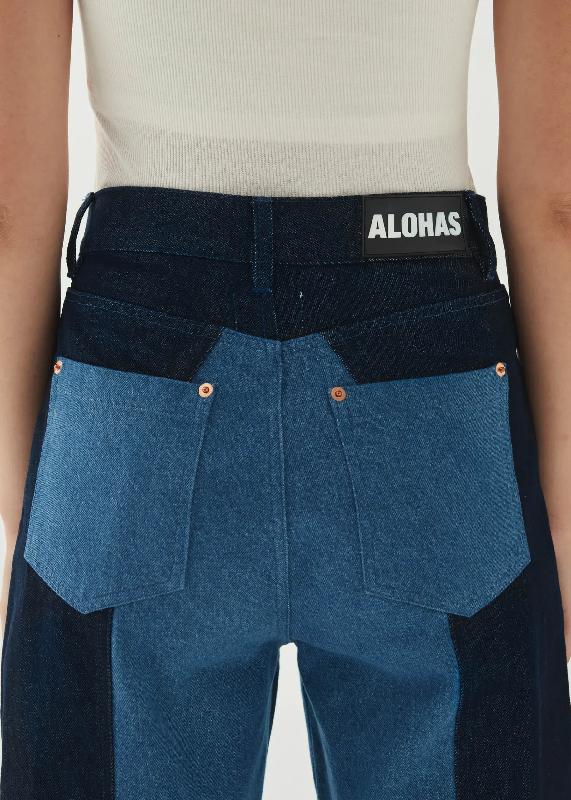 Kansas Bicolor Indigo Denim Trousers