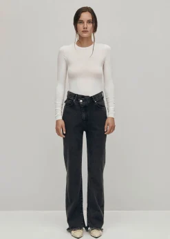Kansas High-Waist Schwarze Jeans