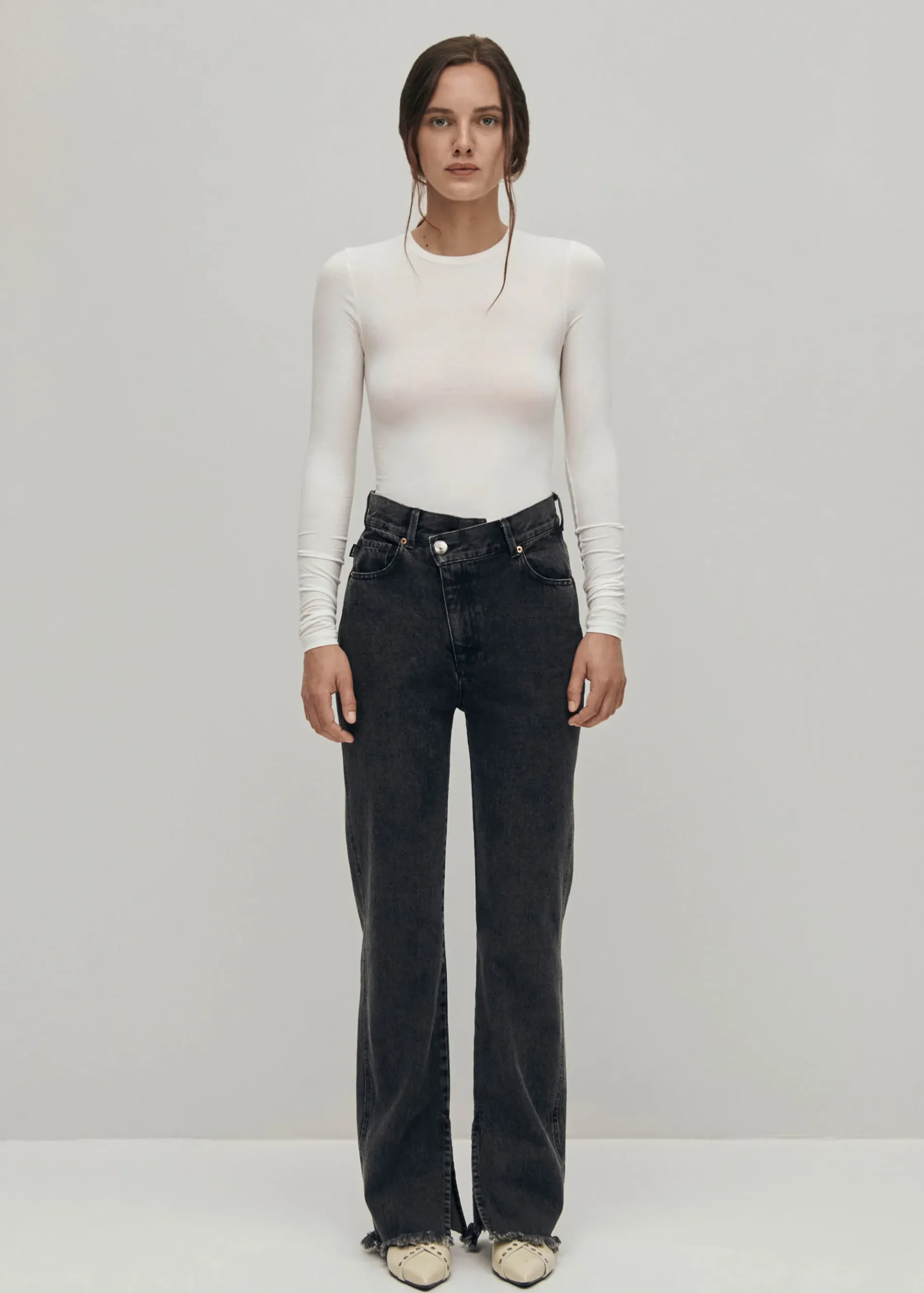 Kansas High-Waist Schwarze Jeans