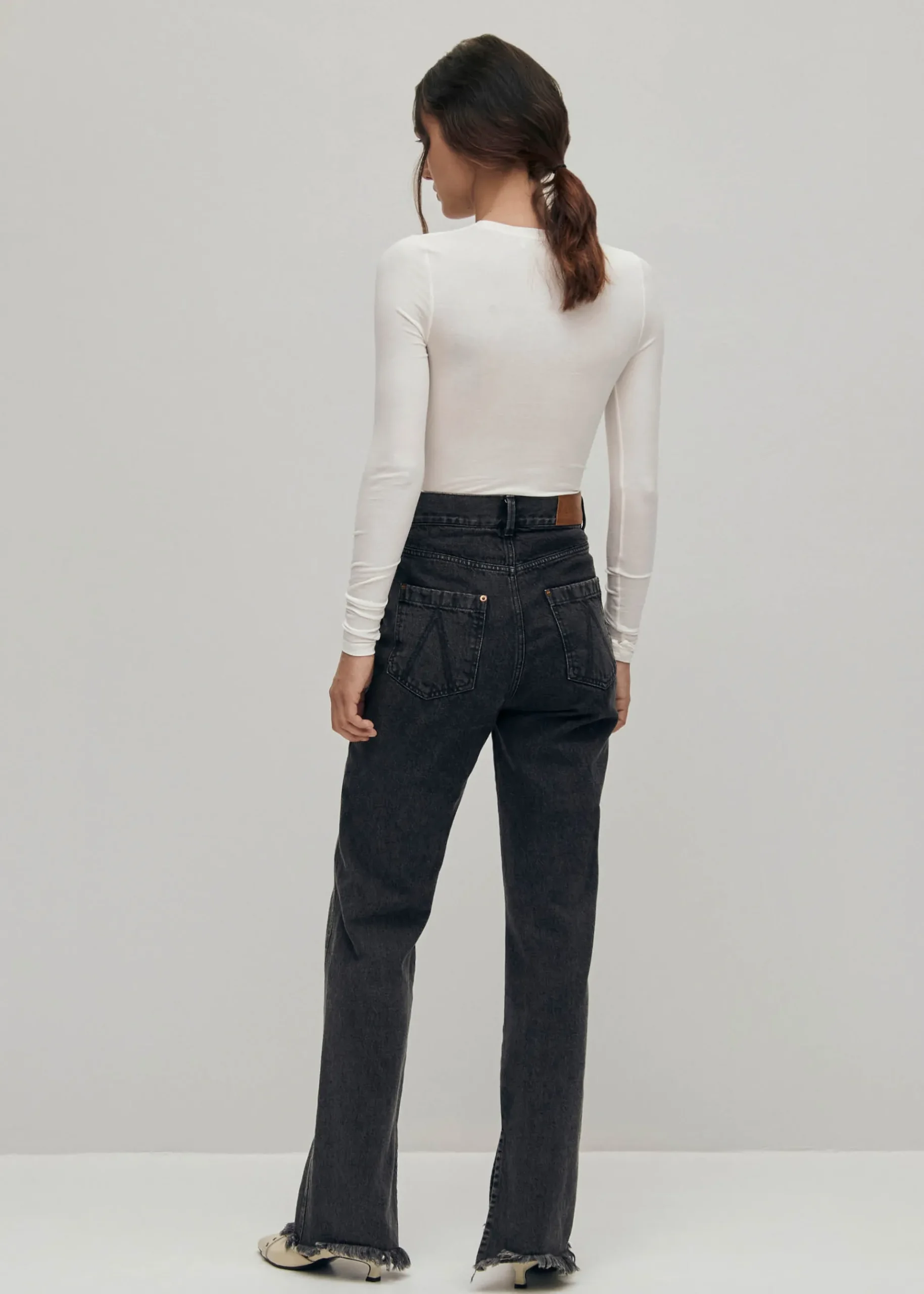 Kansas High-Waist Schwarze Jeans