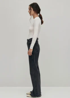 Kansas High-Waist Schwarze Jeans