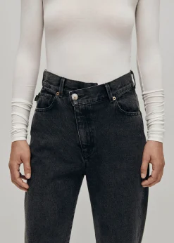 Kansas High-Waist Schwarze Jeans