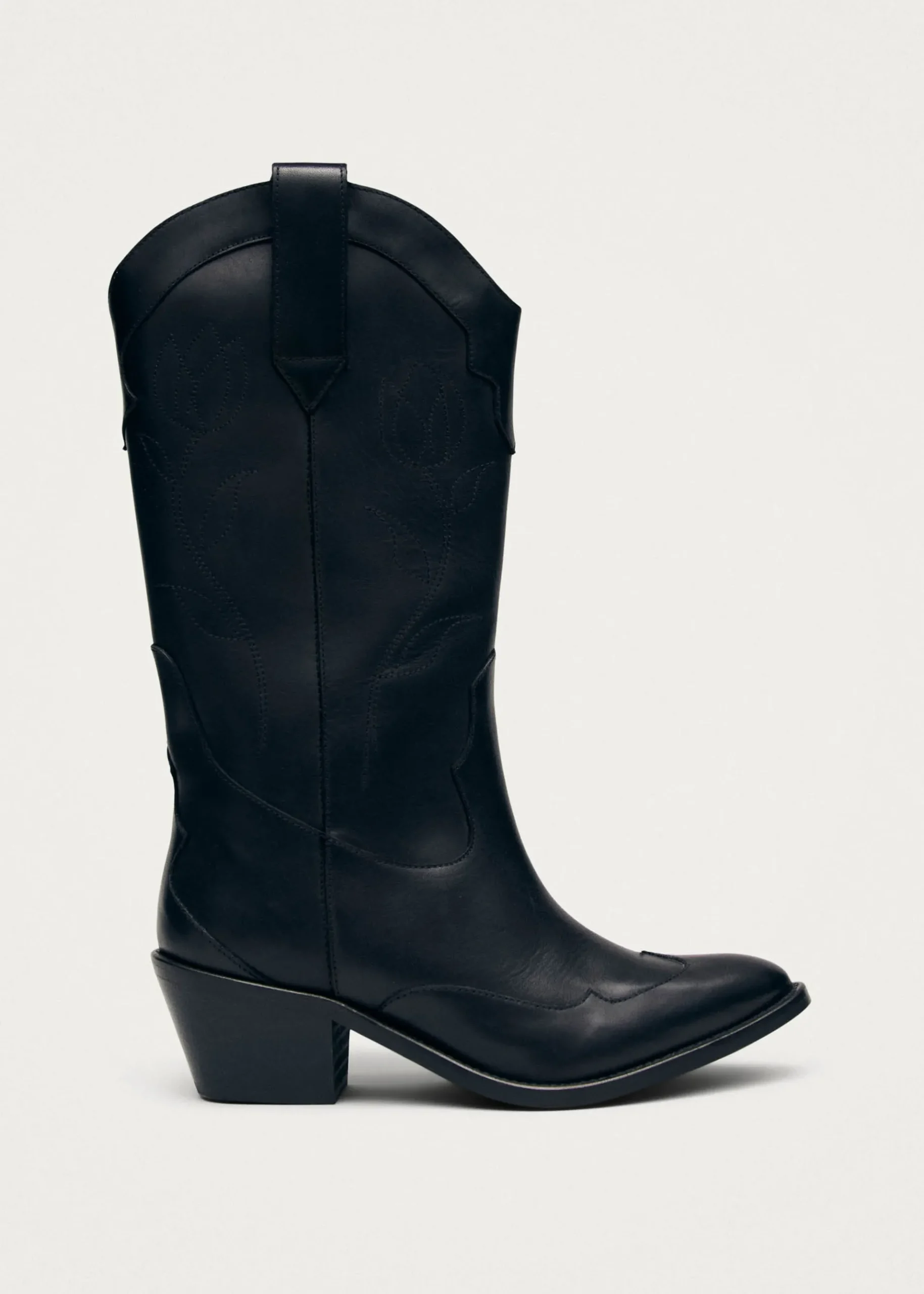 Liberty Black Leather Boots