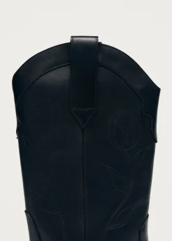 Liberty Black Leather Boots