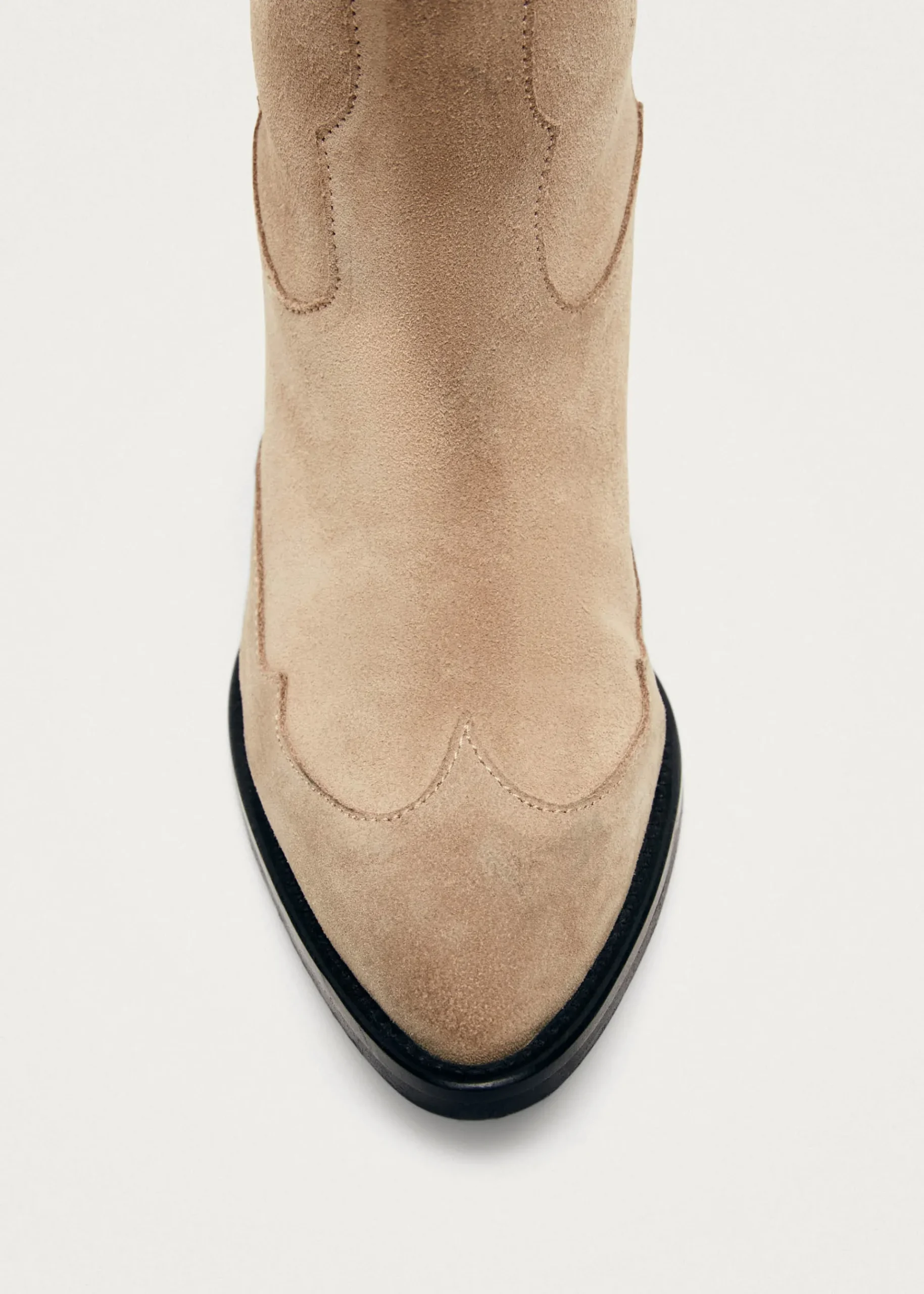 Liberty Cowboystiefel aus Beigem Wildleder