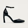 Liebe Onix Schwarze Leder Pumps