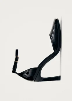 Liebe Onix Schwarze Leder Pumps