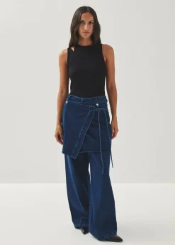 Liliana Blue Denim Hose