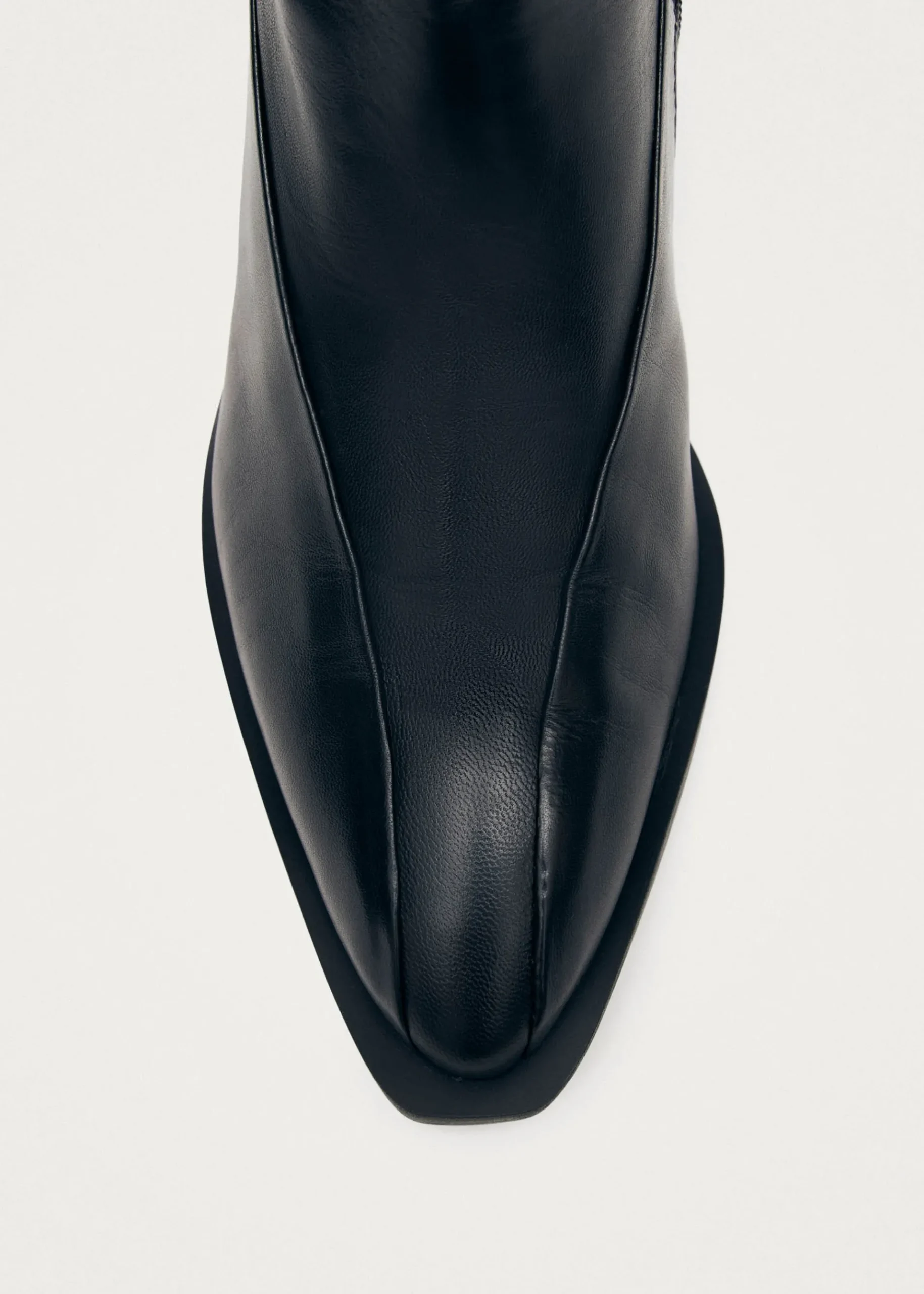 Lizzie Schwarze Leder Stiefeletten