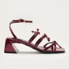 Luzelle Onix Burgundy Leather Sandals