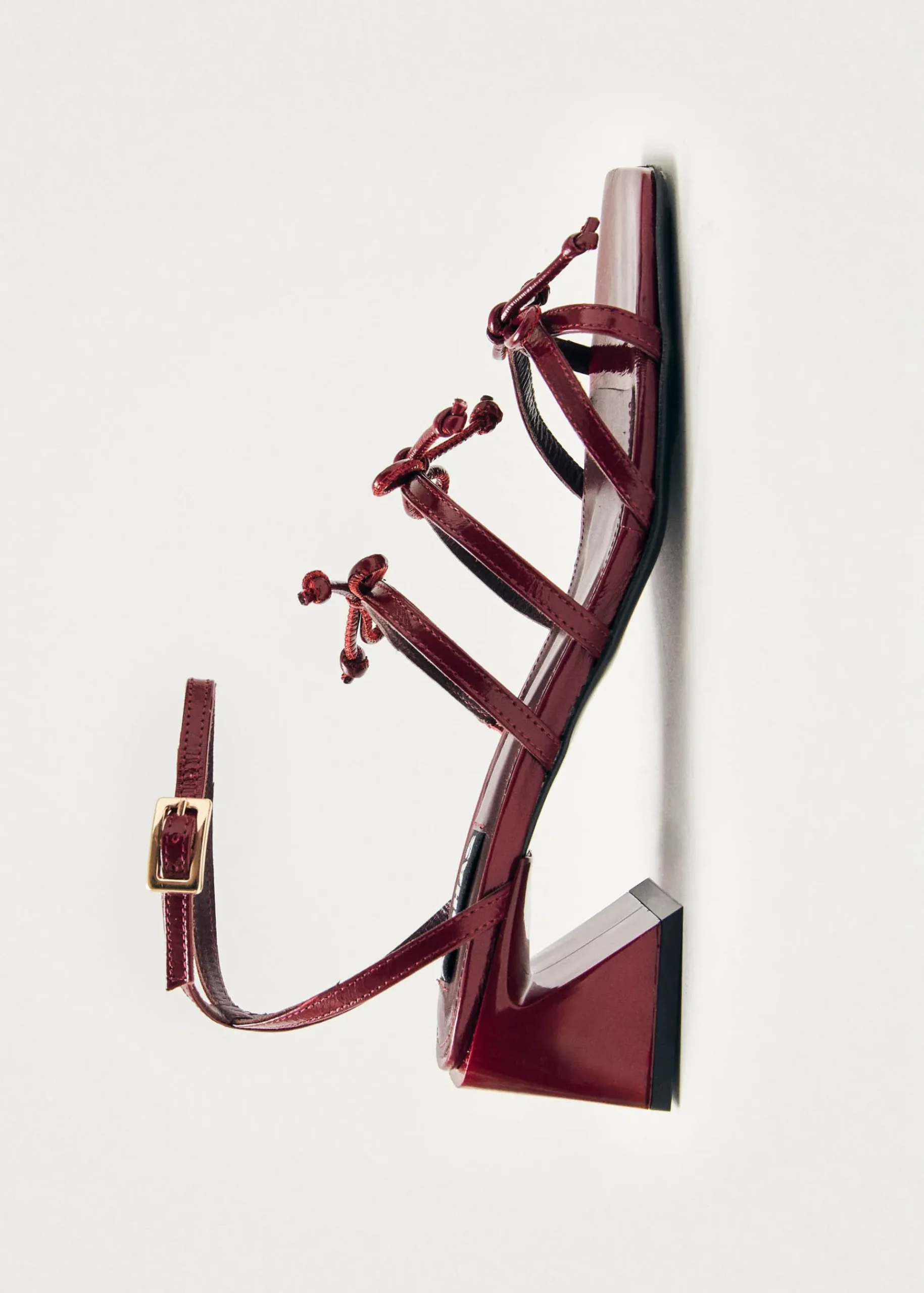 Luzelle Onix Burgundy Leather Sandals