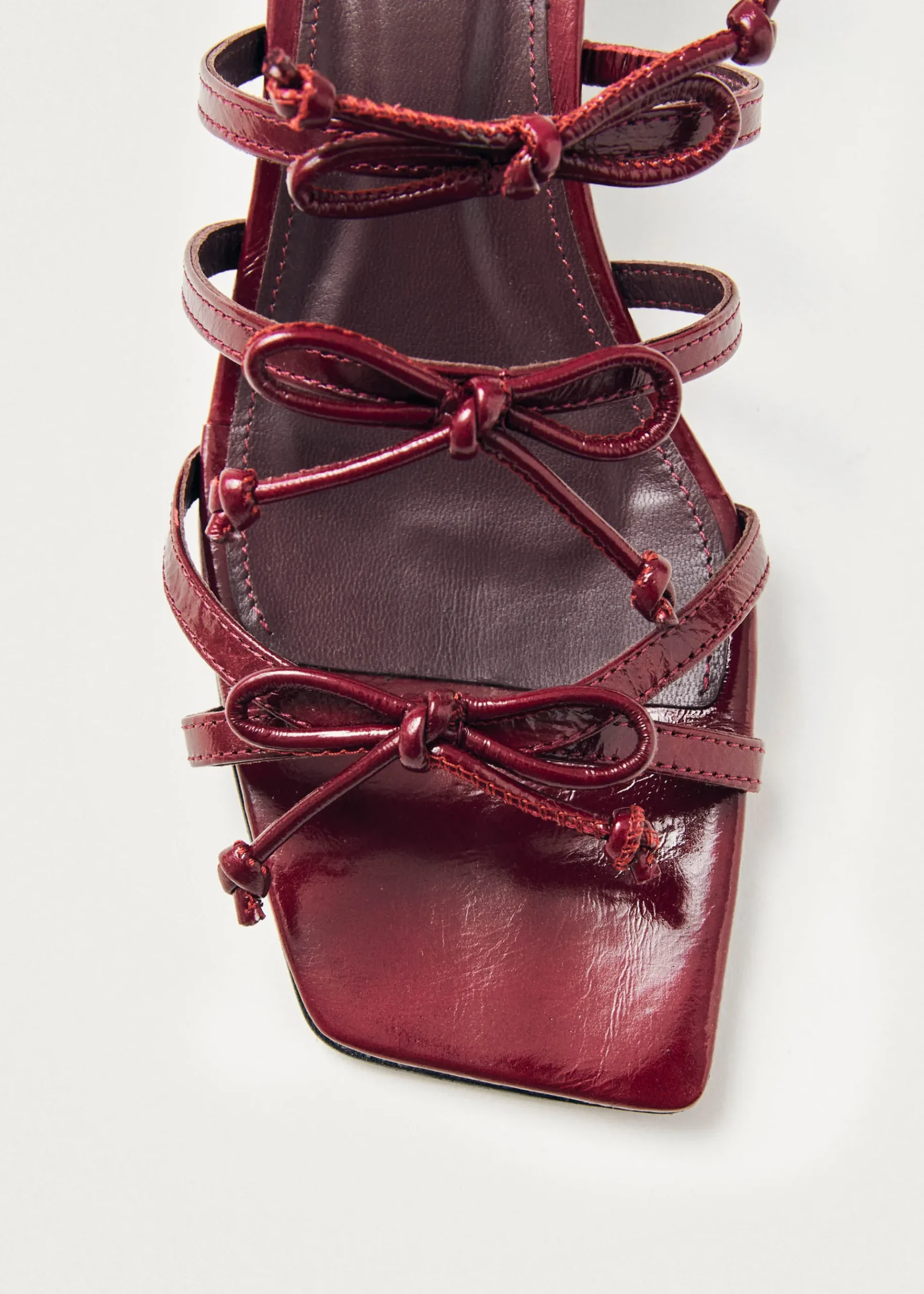 Luzelle Onix Burgundy Leather Sandals