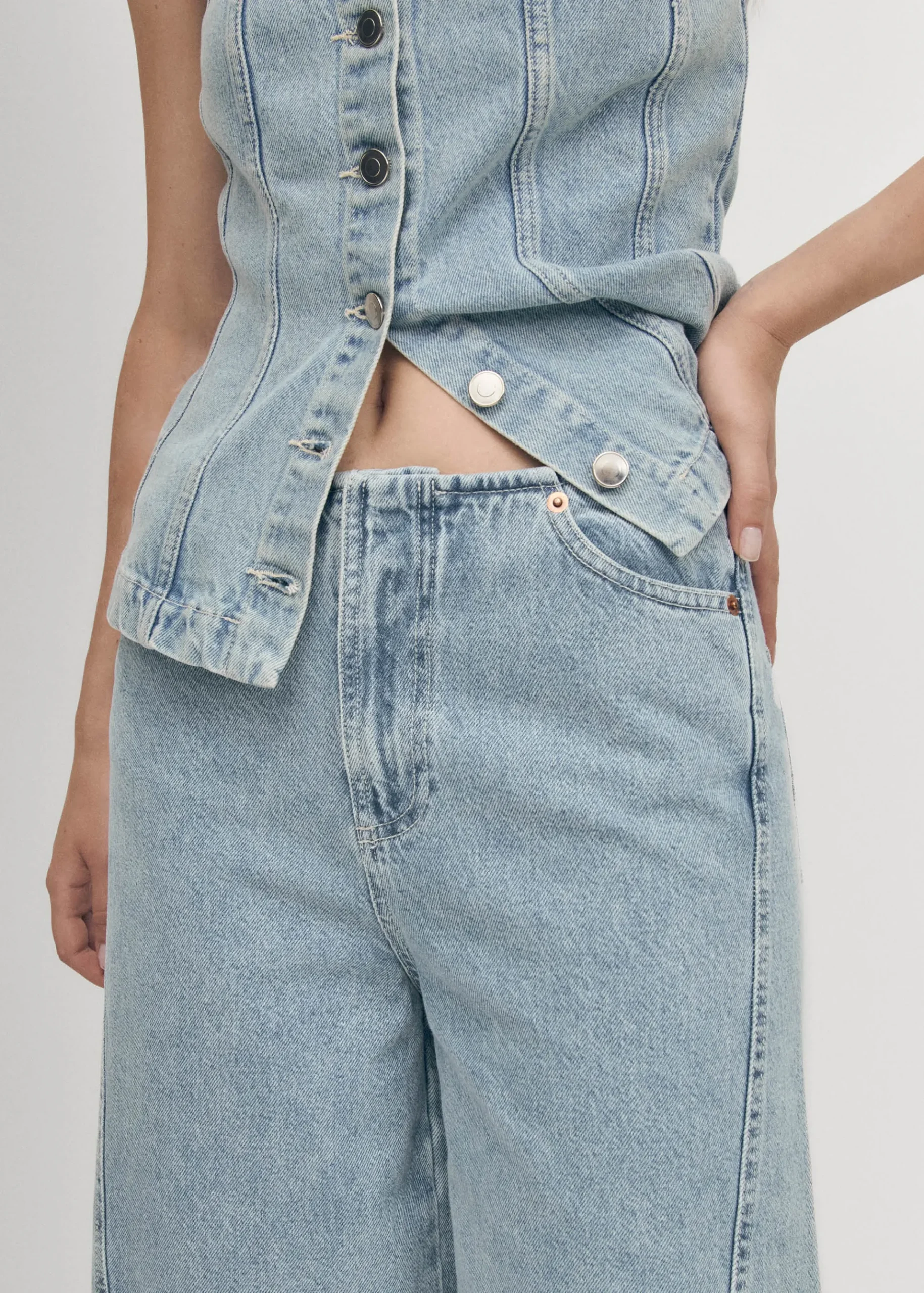 Magda Low-Rise Blaue Jeans