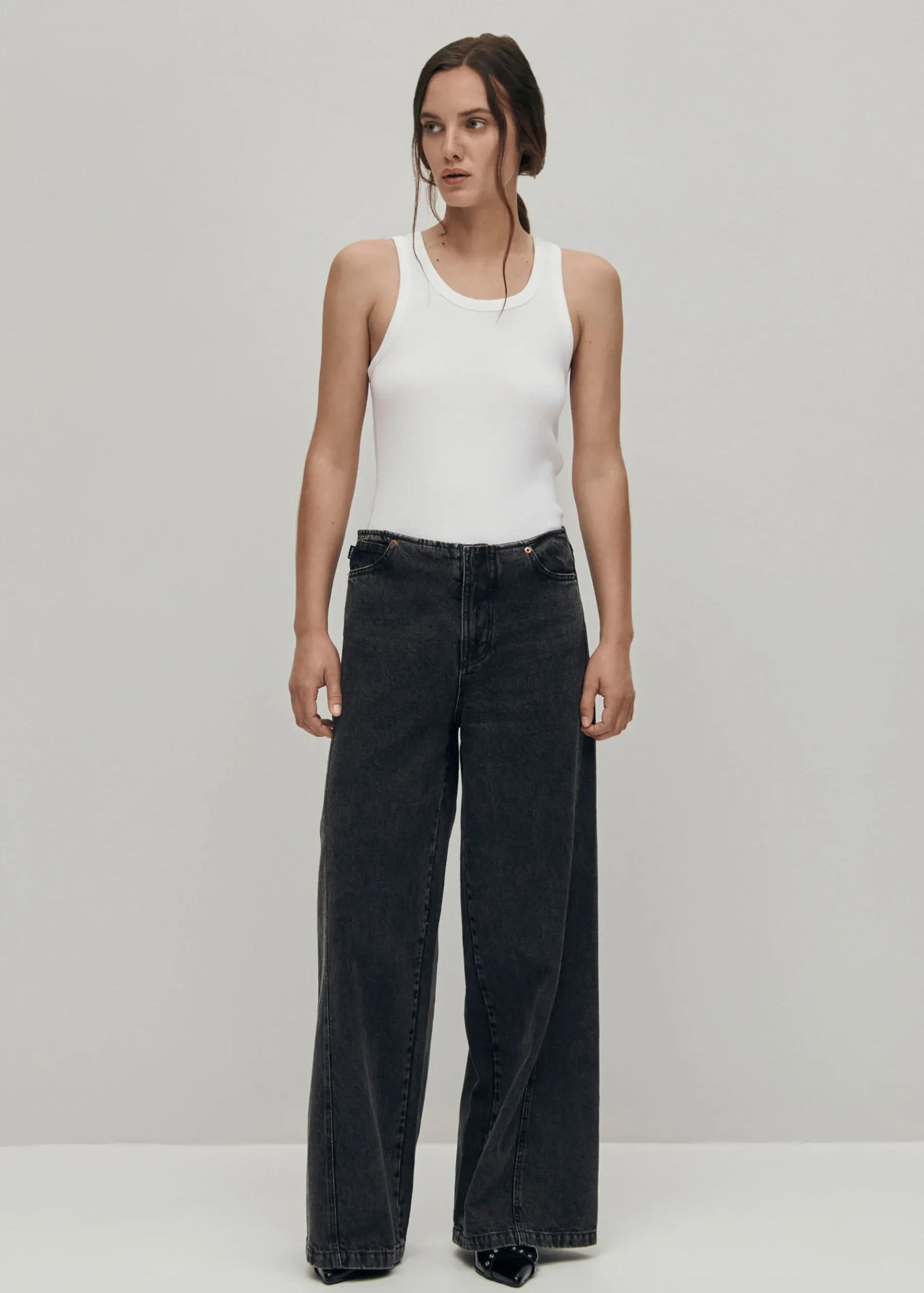 Magda Low-Rise Schwarze Jeans