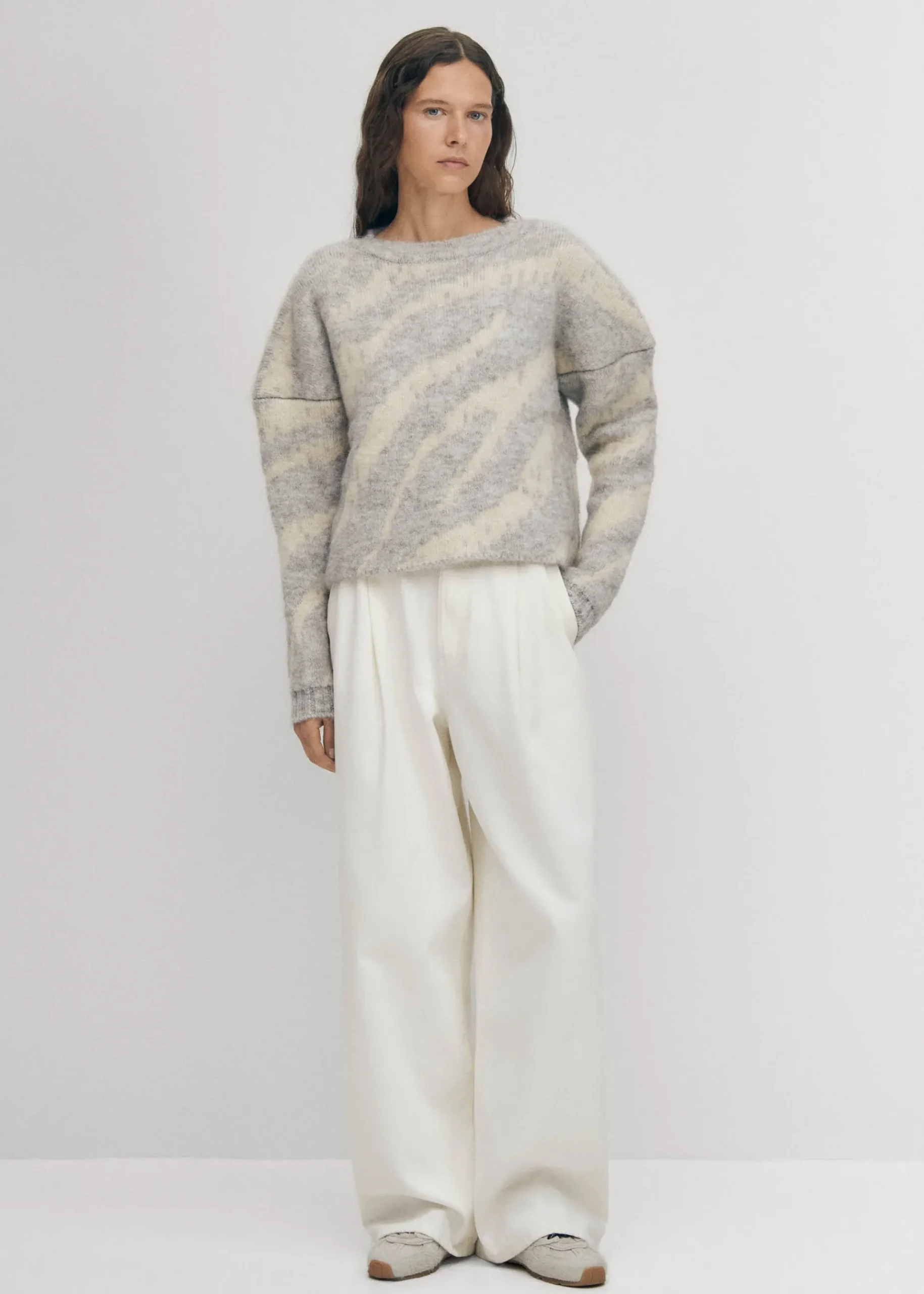 Malmo Grauer Pullover