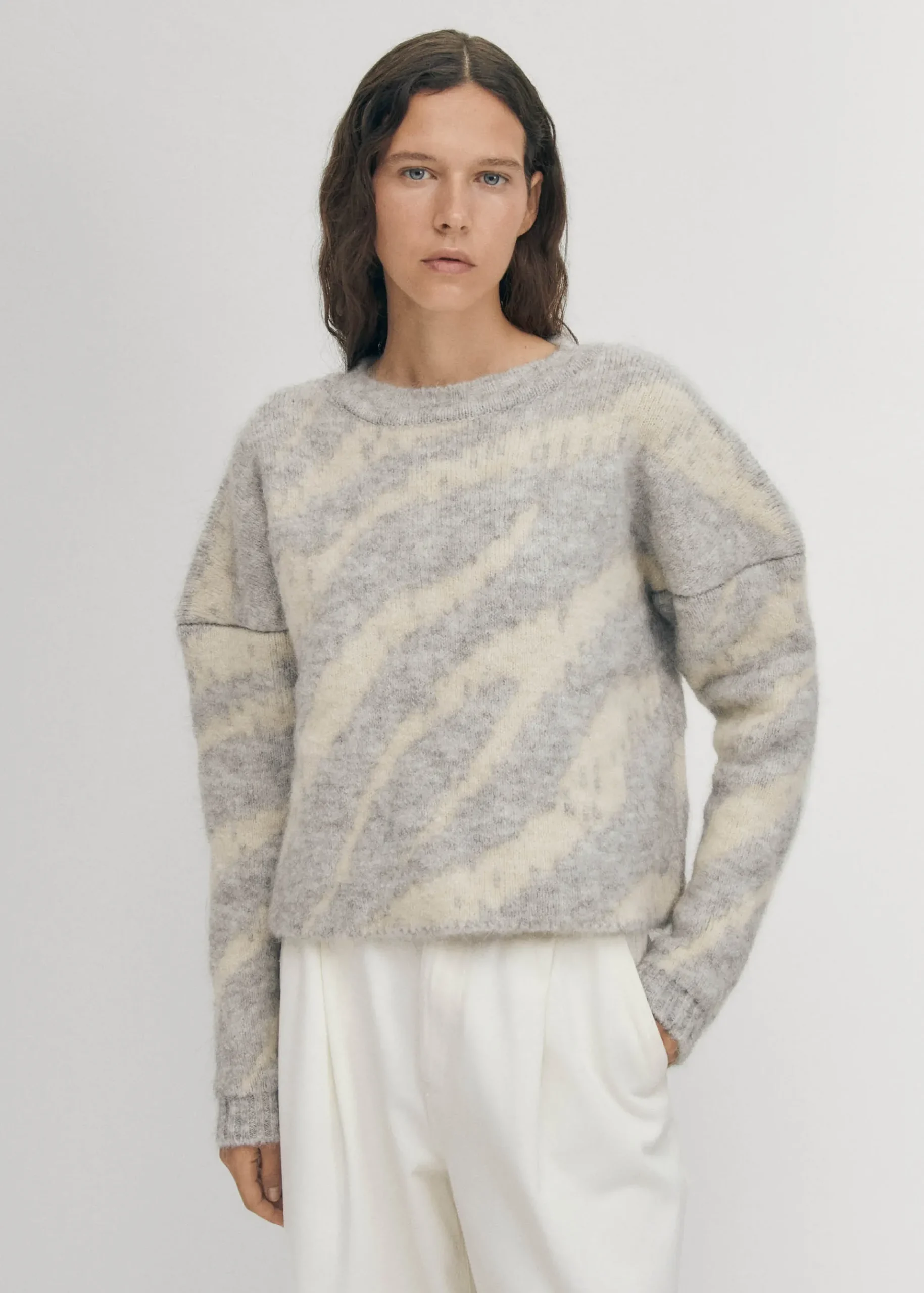 Malmo Grauer Pullover