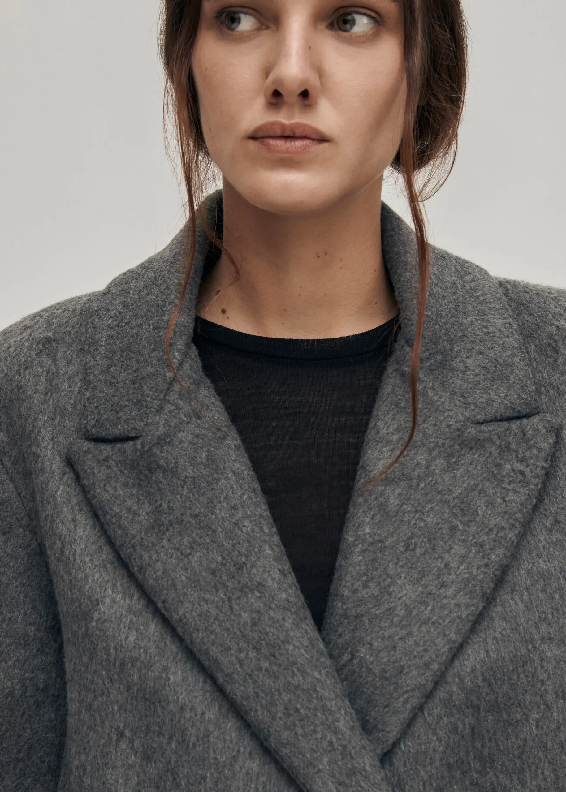 Mei Grauer Wollblazer