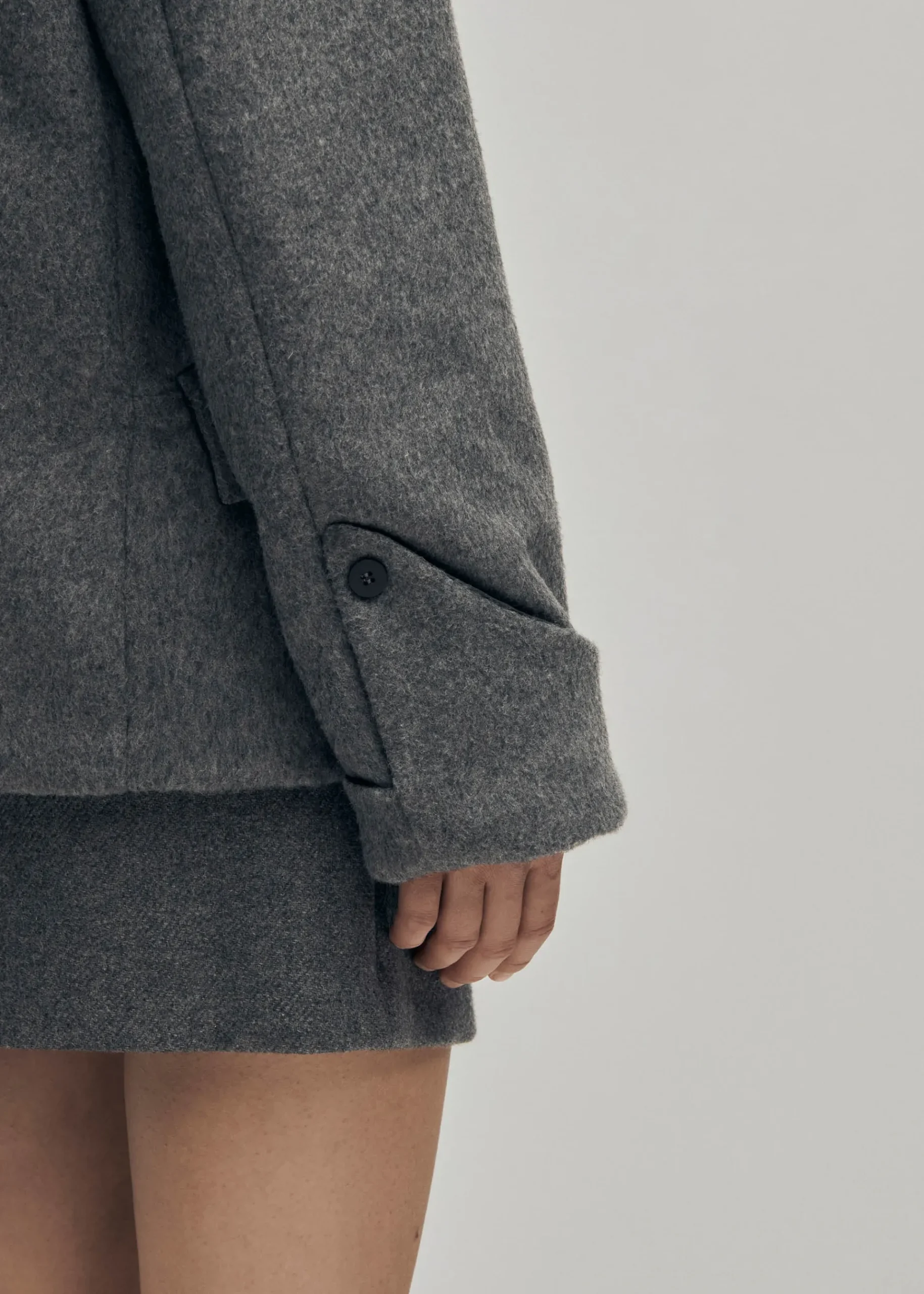Mei Grauer Wollblazer