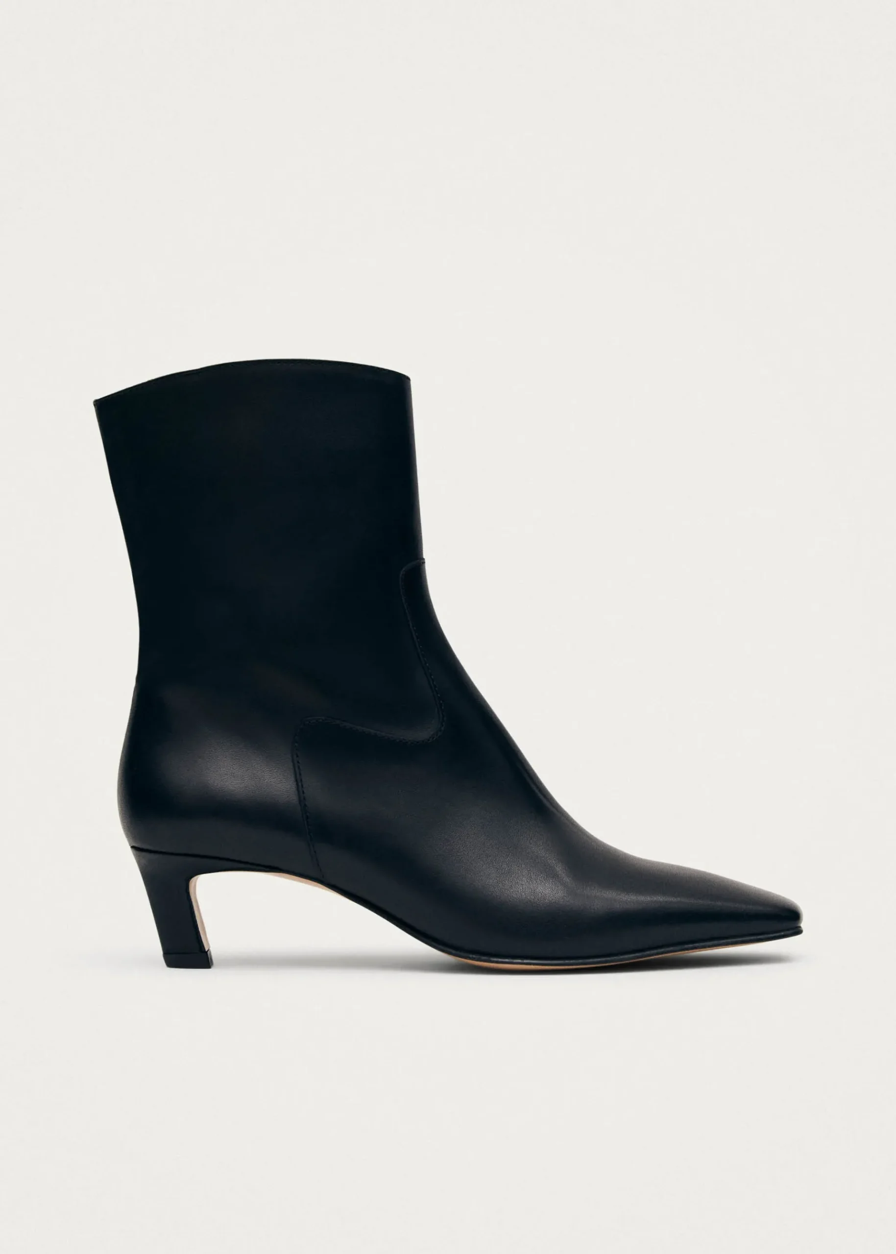 Nash Black Leather Ankle Boots