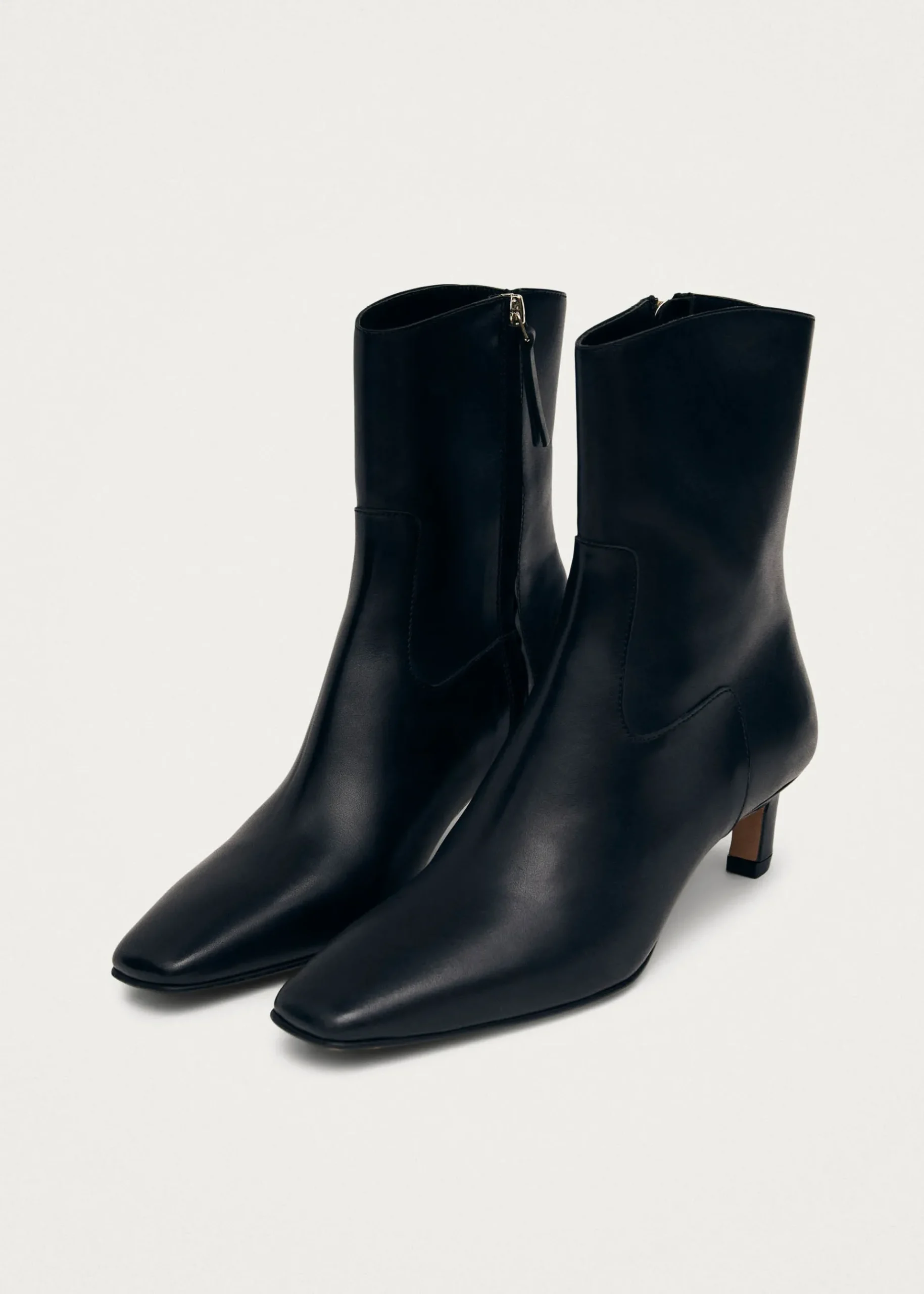 Nash Black Leather Ankle Boots