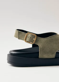 Nico Khaki Wildleder-Sandalen