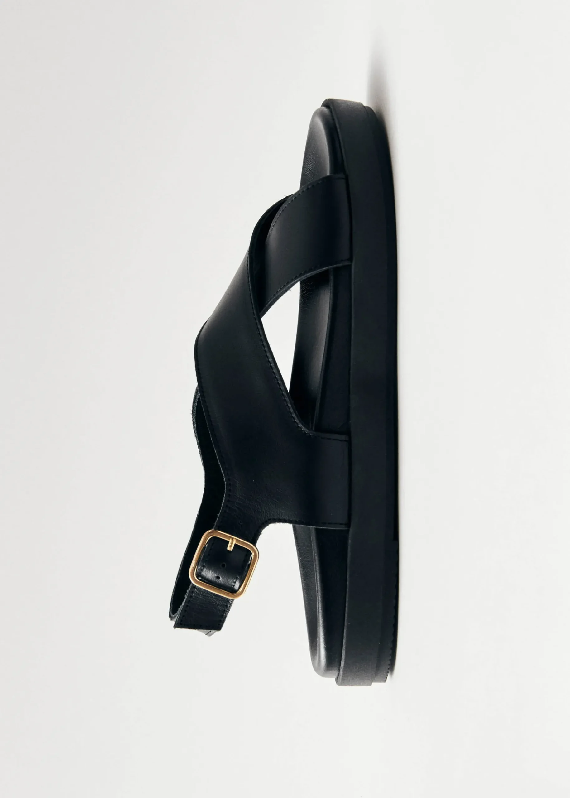 Nico Schwarze Ledersandalen