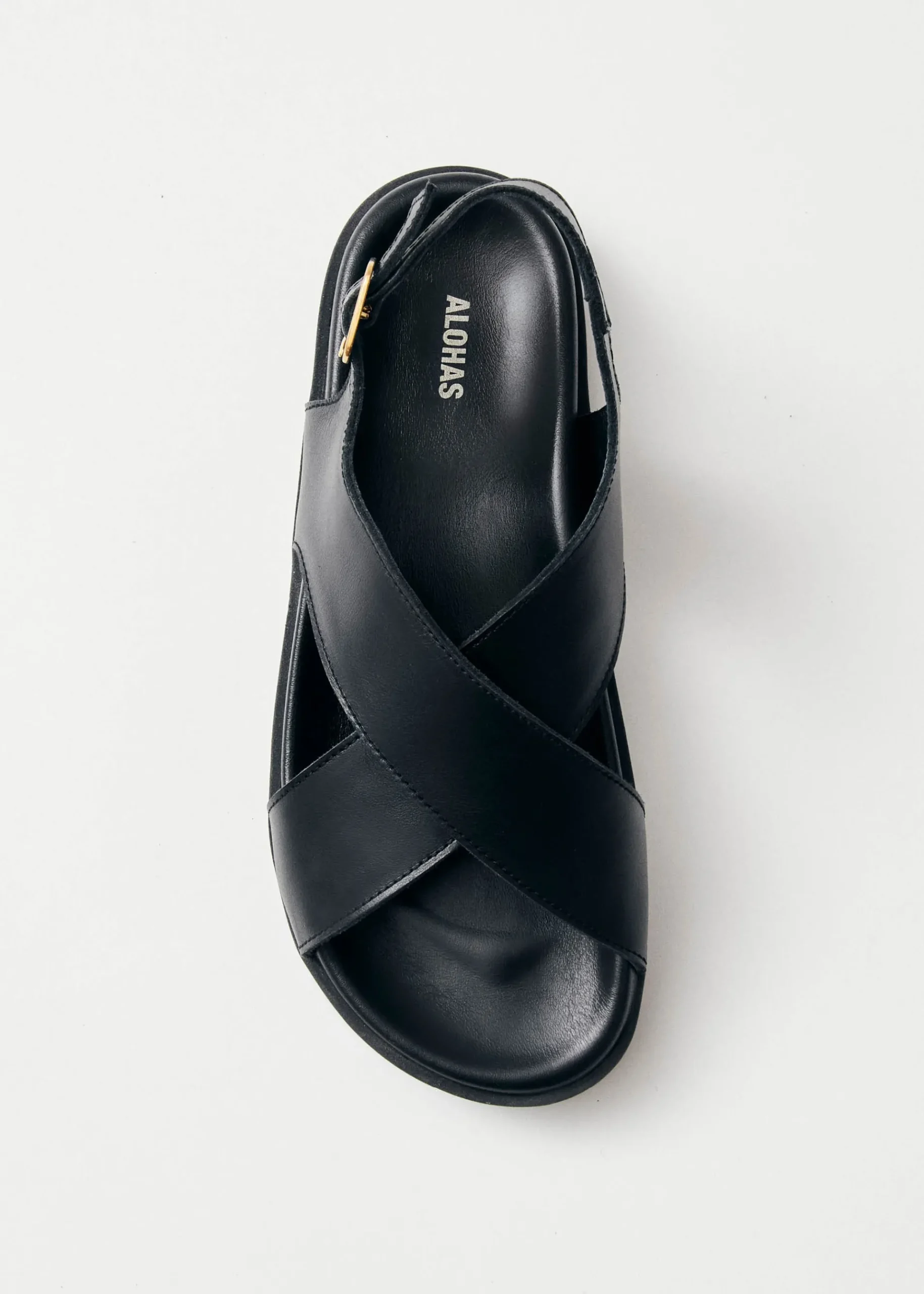 Nico Schwarze Ledersandalen