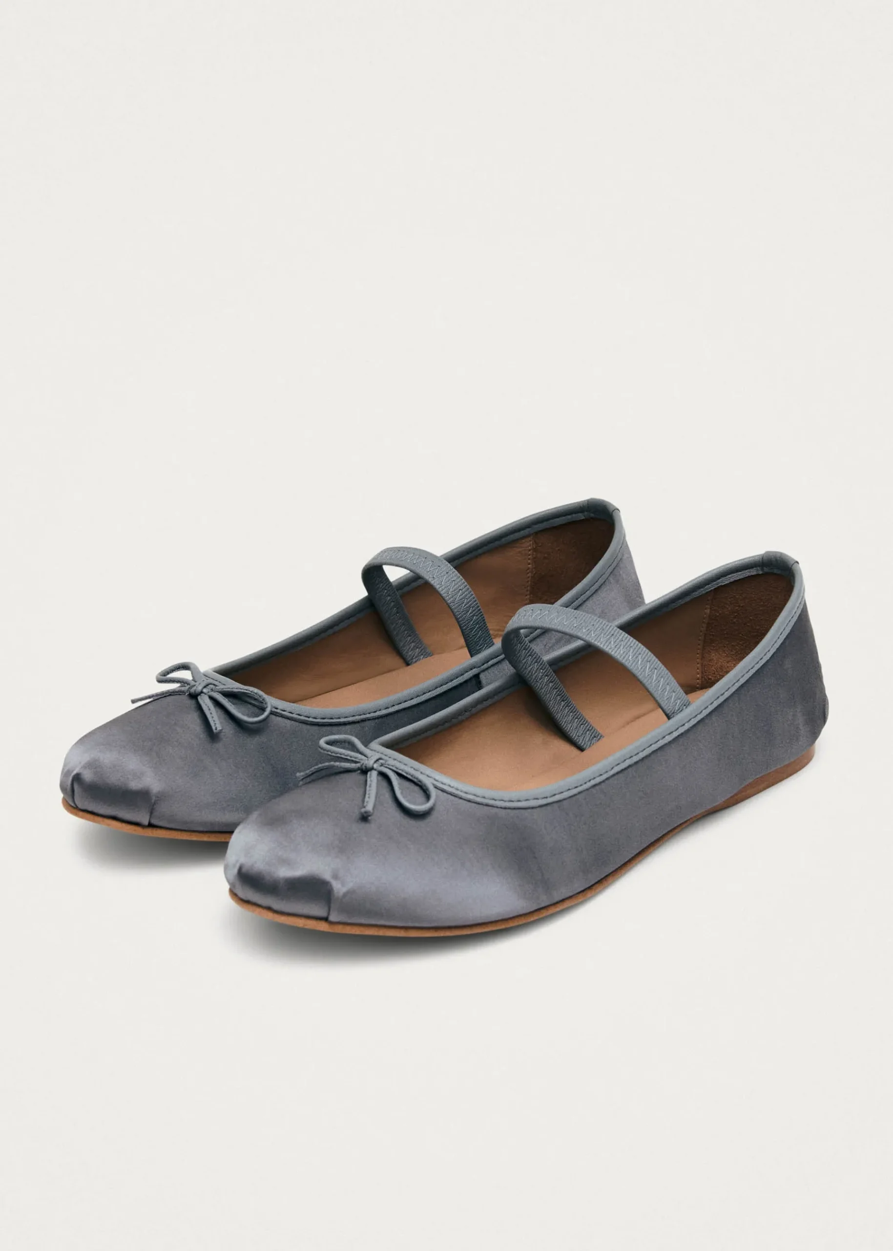 Odette Graue Flache Ballerinas