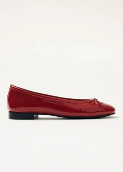 Oriana Onix Ballerinas aus Rotem Leder