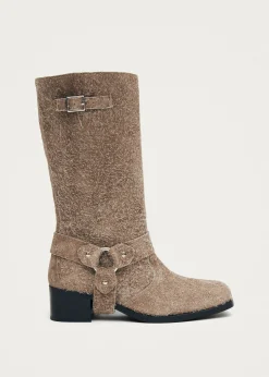Rocky Suede Fuzzy Beige