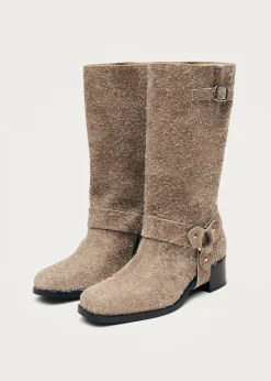 Rocky Suede Fuzzy Beige