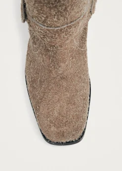 Rocky Suede Fuzzy Beige