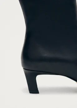 Rory Schwarze kniehohe Stiefel aus Leder